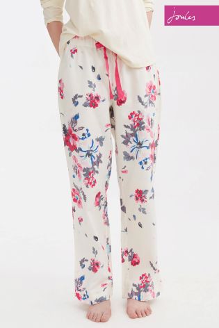 Joules Floral Print Flannel Pyjama Bottom